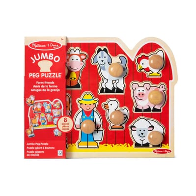 Melissa and Doug Jumbo Knob Puzzles - Farm | eSpecial Needs