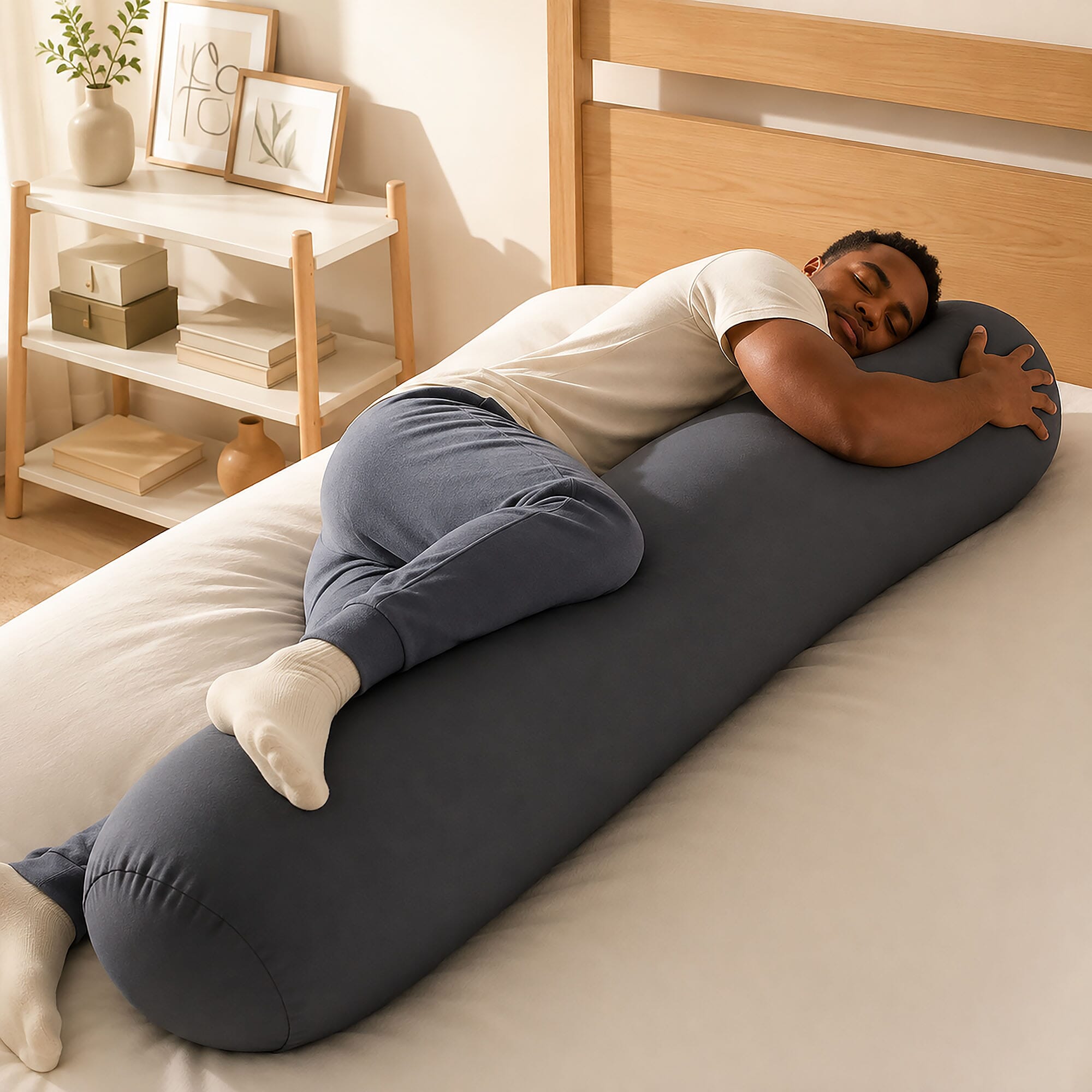Yogibo Roll Body Support Pillow – Flexible Bolster Cushion